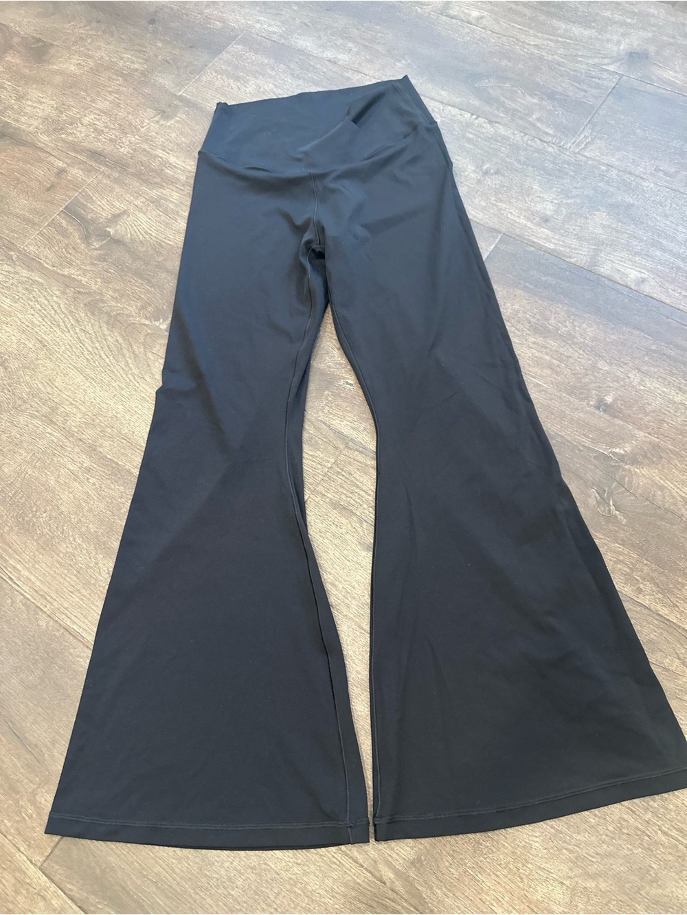 Offline by Aerie Crossover Flare Black Leggings Yoga Pants